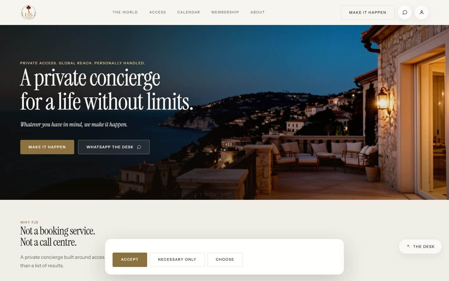 FJS Concierge, Concierge Platform and Partner Portal