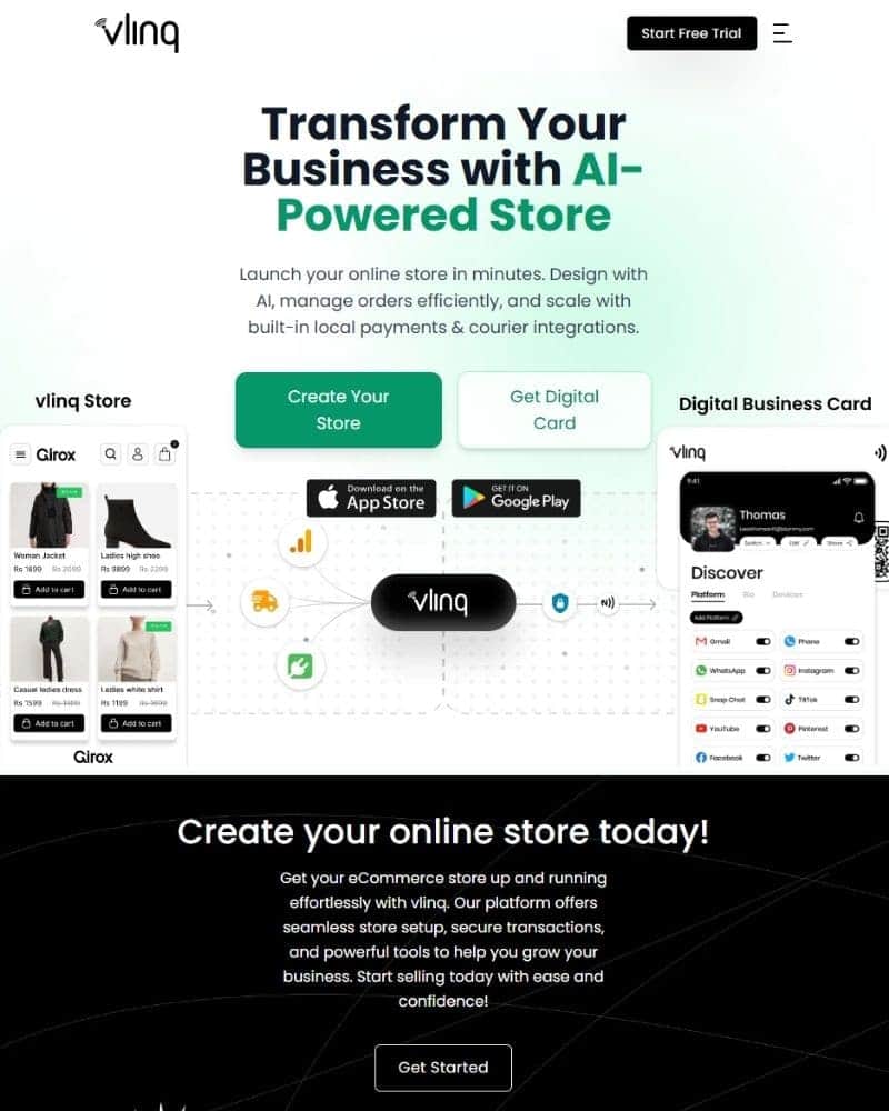 Vlinq, Digital Business Card